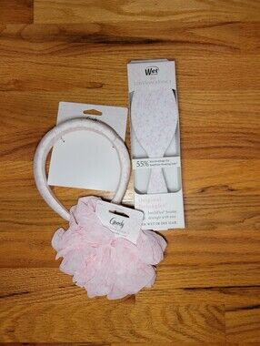 NWT LoveShackFancy x Wet Brush x Goody Limited Edition 3pc Hair Set Pink Floral